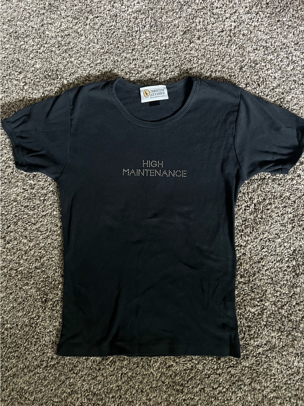 Y2K High Maintenance Baby-Tee